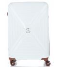 Чемодан Snowball 84803 средний M белый фото, картинка, изображение