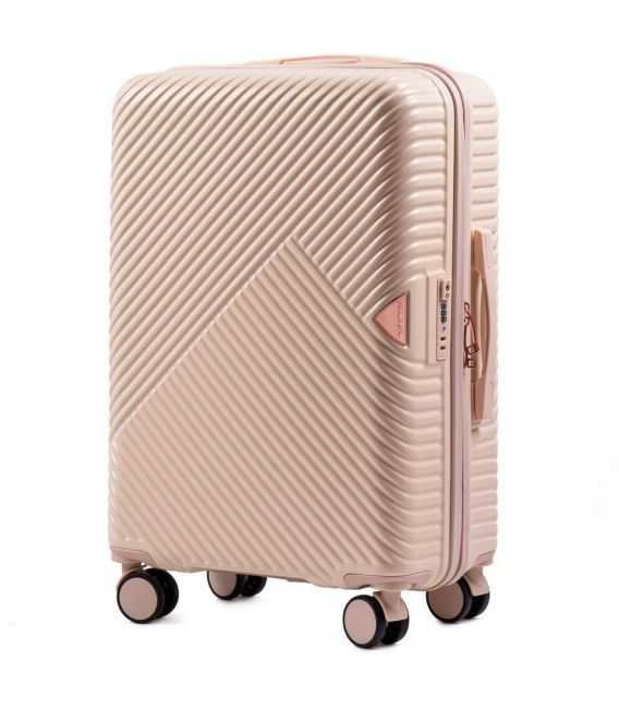 Чемодан Wings Dove WN01 средний M молочный фото, картинка, изображение