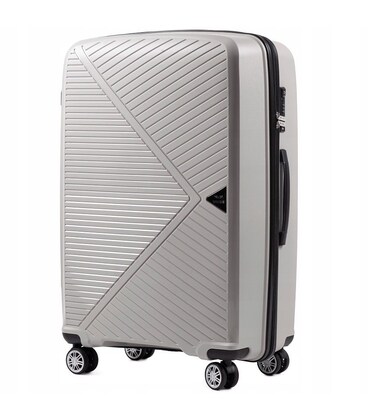 Чемодан Wings PP06 большой L серебристый фото, картинка, изображение