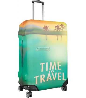 Чехол для чемодана с рисунком Coverbag L0406.000 пальмы картинка, изображение, фото