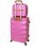 Комплект валіз і кейс Bonro Next великий рожевий картинка, зображення, фото