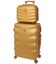 Комплект валіз і кейс Bonro Next маленький золотий - картинка, зображення, фото валізи
