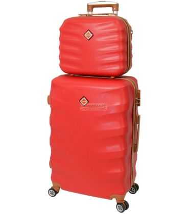 Комплект валіз і кейс Bonro Next маленький бордовий картинка, зображення, фото