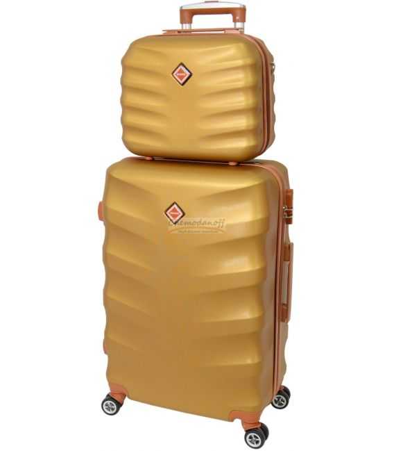 Комплект чемодан и кейс Bonro Next средний золотой фото, картинка, изображение