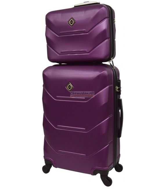 Комплект чемодан и кейс Bonro 2019 большой фиолетовый фото, картинка, изображение