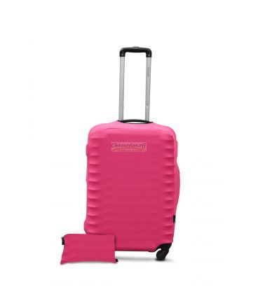 Чехол на чемодан из дайвинга Coverbag Розовый неон Mini картинка, изображение, фото