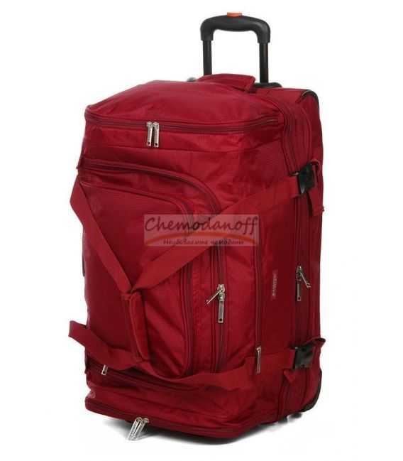 Дорожная сумка на колесах Airtex 610 Mini красная фото, картинка, изображение