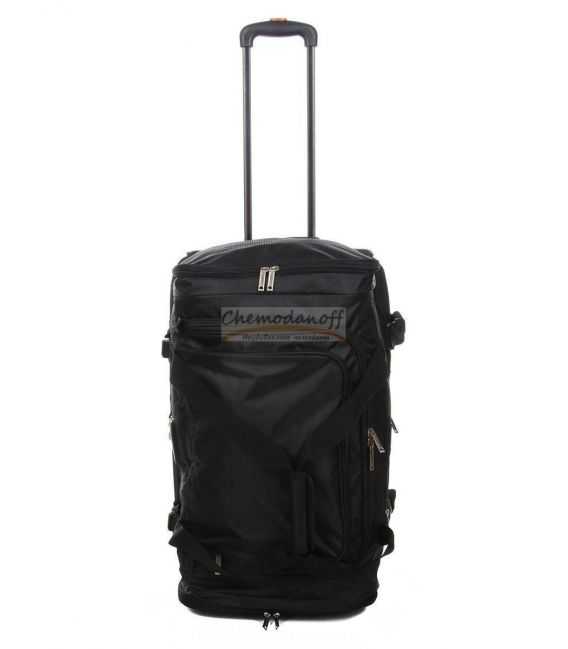 Дорожная сумка на колесах Airtex 610 средняя M черная фото, картинка, изображение