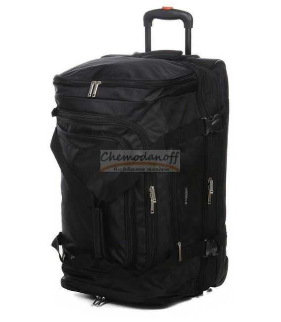 Дорожня сумка на колесах Airtex 610 велика L чорна картинка, зображення, фото