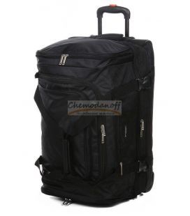 Дорожня сумка на колесах Airtex 610 велика L чорна картинка, зображення, фото