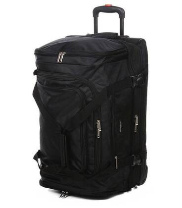 Дорожня сумка на колесах Airtex 610 велика L чорна картинка, зображення, фото