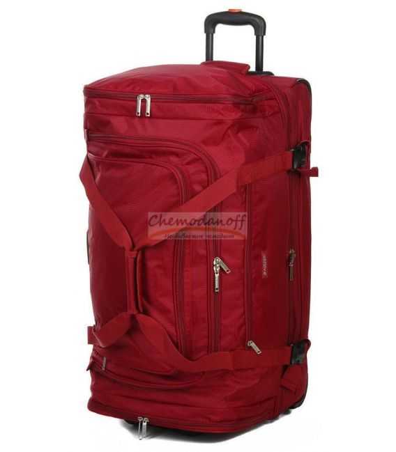 Дорожная сумка на колесах Airtex 610 Maxi красная фото, картинка, изображение