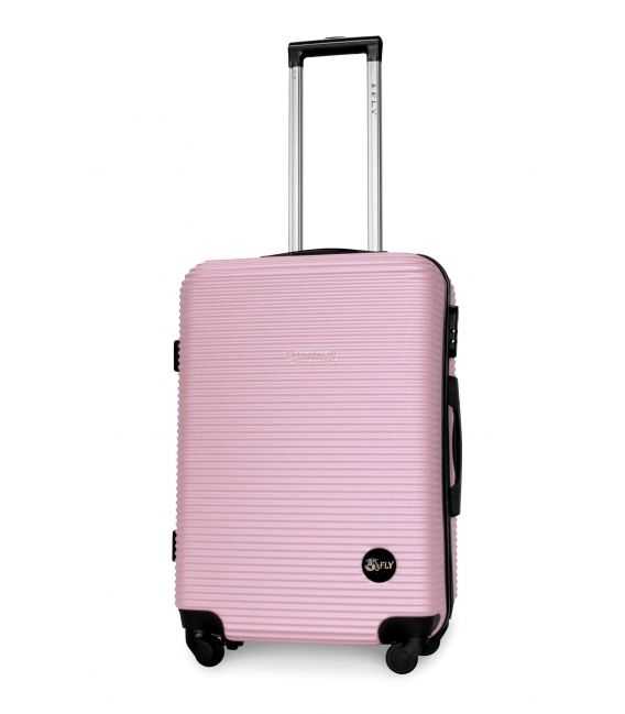 Валіза Fly 91240 середня M світло-рожева картинка, зображення, фото