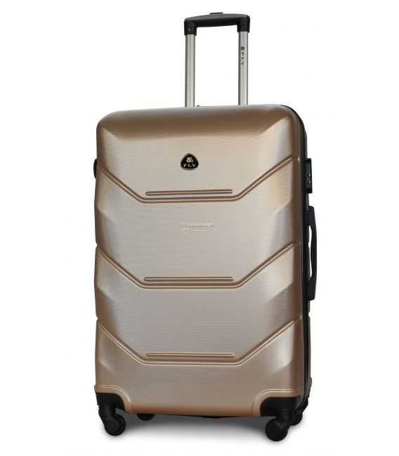 Чемодан Fly 147 большой L золотой фото, картинка, изображение