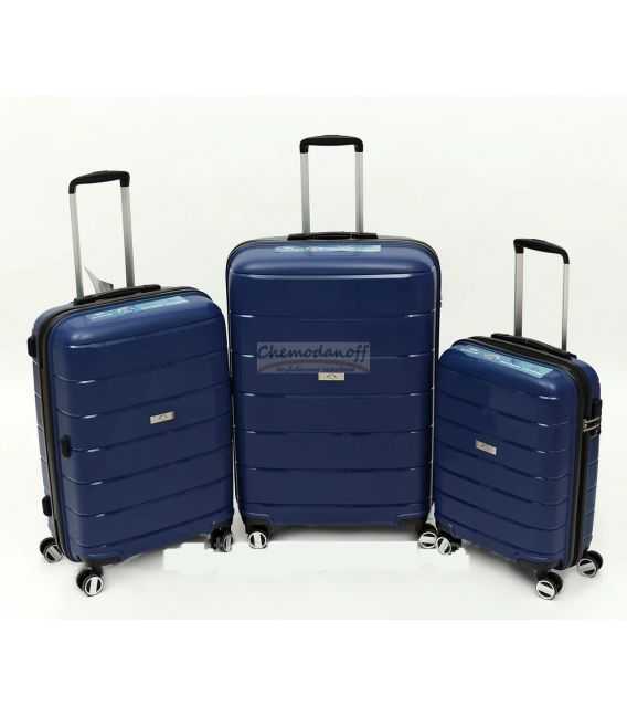 Набір Валіз Airtex 232 3 в 1 синій - картинка, зображення, фото валізи