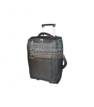 Дорожня сумка-валіза на колесах Airtex 525 Midi чорна картинка, зображення, фото