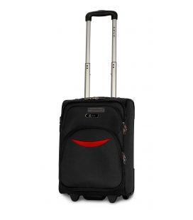 Чемодан Fly 1708 мини XS черный 2 колесный фото, картинка, изображение