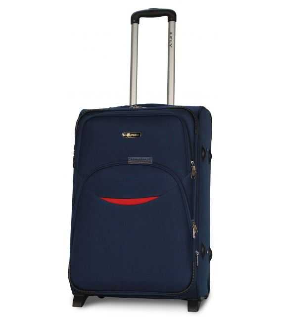 Чемодан Fly 1708 Midi синий 2 колесный фото, картинка, изображение