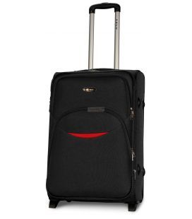 Чемодан Fly 1708 средний M черный 2 колесный фото, картинка, изображение