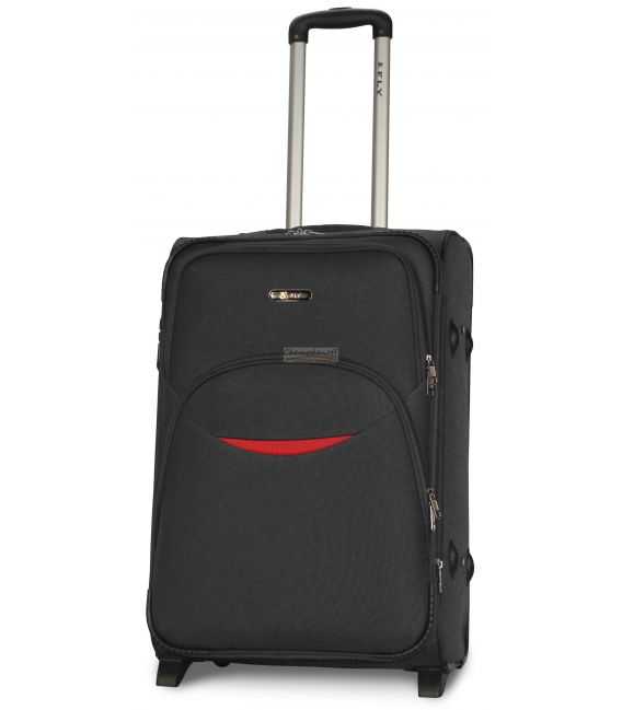 Чемодан Fly 1708 Midi серый 2 колесный фото, картинка, изображение