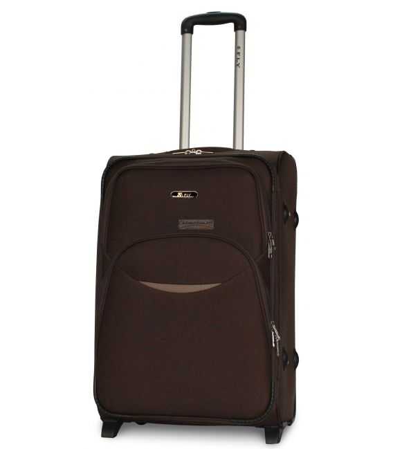 Чемодан Fly 1708 Midi коричневый 2 колесный фото, картинка, изображение