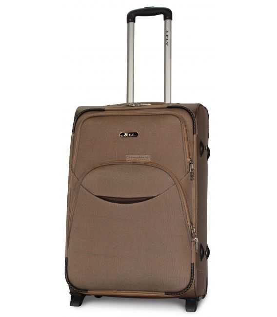 Чемодан Fly 1708 средний M бежевый 2 колесный фото, картинка, изображение