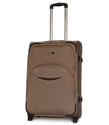 Чемодан Fly 1708 средний M бежевый 2 колесный фото, картинка, изображение