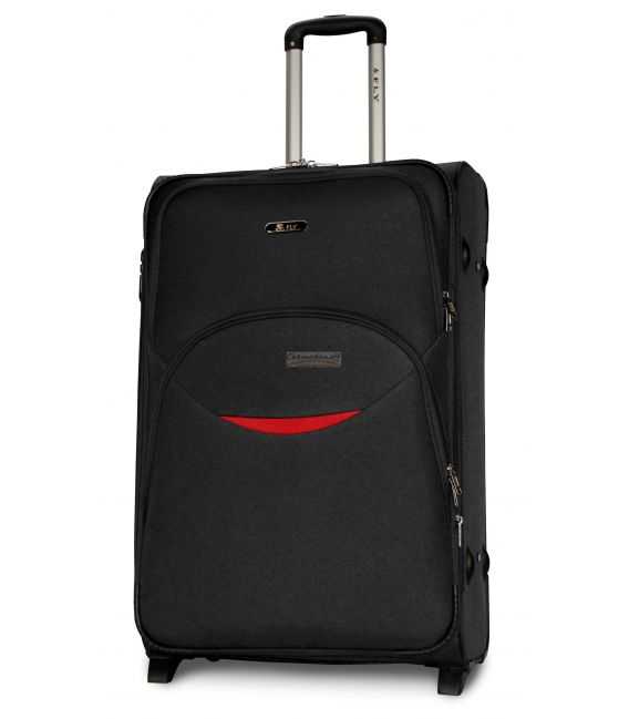 Чемодан Fly 1708 Maxi черный 2 колесный фото, картинка, изображение