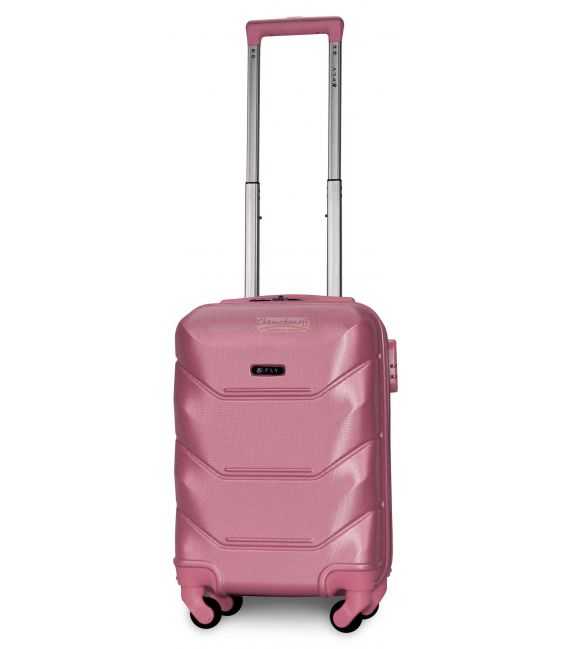 Чемодан Fly K147 мини XS серебряно-розовый фото, картинка, изображение