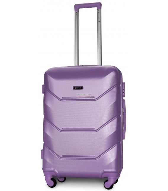 Чемодан Fly K147 Midi серебристо-фиолетовый фото, картинка, изображение