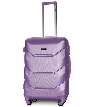 Чемодан Fly K147 средний M серебристо-фиолетовый фото, картинка, изображение