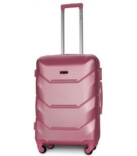 Валіза Fly K147 середня M срібно-рожева картинка, зображення, фото
