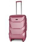 Валіза Fly K147 середня M срібно-рожева картинка, зображення, фото