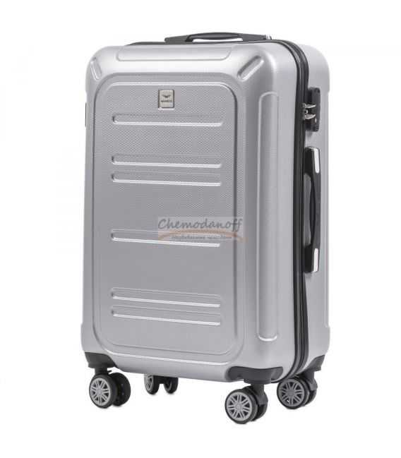 Чемодан Wings PC175 средний M серебристый фото, картинка, изображение