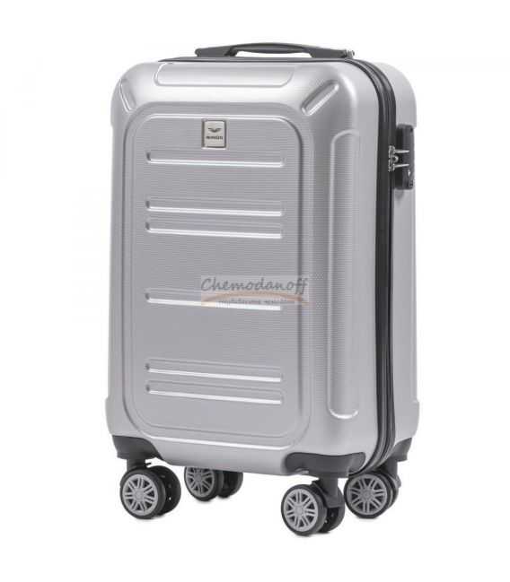 Чемодан Wings PC175 маленький S серебристый фото, картинка, изображение