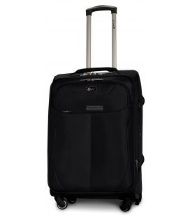 Валіза Fly 1807 середня M чорна 4 колесна картинка, зображення, фото