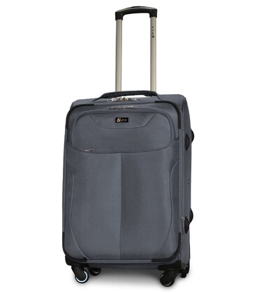 Валіза Fly 1807 середня M темно-сіра 4 колесна картинка, зображення, фото