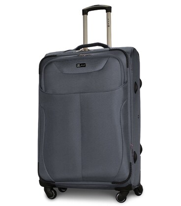 Чемодан Fly 1807 большой L темно-серый 4 колесный фото, картинка, изображение
