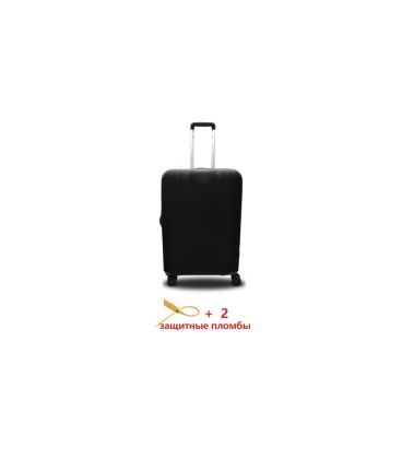 Чехол полиэстер на чемодан Maxi черный Высота 65-80см Coverbag CvP0203L картинка, изображение, фото