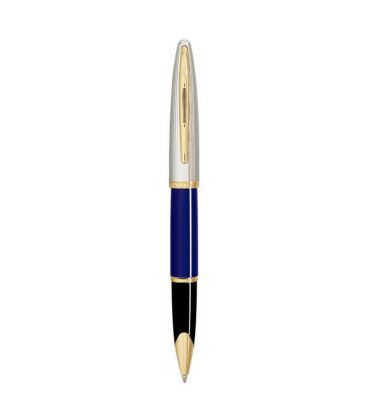 Ручка ролер Waterman Carene Deluxe Blue/silver RB 41 202 картинка, зображення, фото