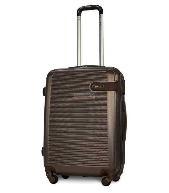 Чемодан Fly 1101 Midi коричневый фото, картинка, изображение