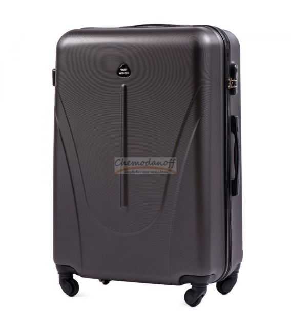 Чемодан Wings 888 большой L графитовый фото, картинка, изображение
