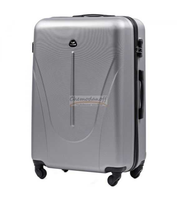 Чемодан Wings 888 Maxi серебристый фото, картинка, изображение