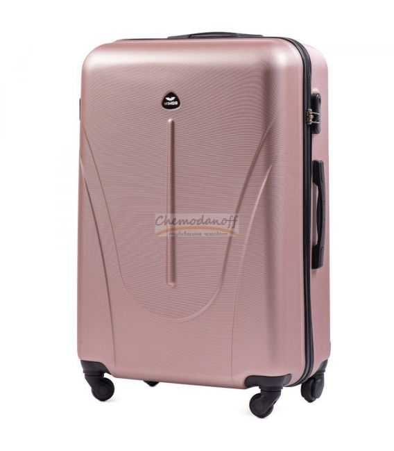 Чемодан Wings 888 Midi золотисто-розовый фото, картинка, изображение