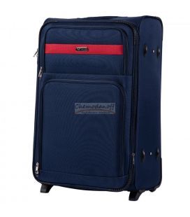 Чемодан Wings 1605 большой L синий 2 колесный фото, картинка, изображение
