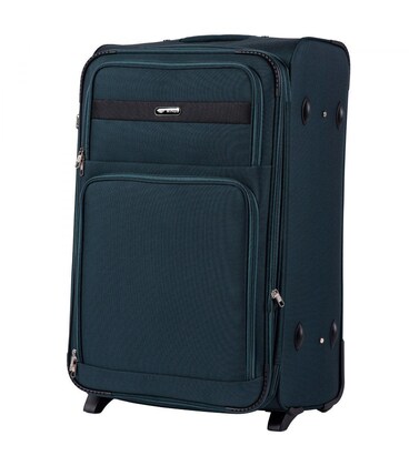 Чемодан Wings 1605 большой L зеленый 2 колесный фото, картинка, изображение