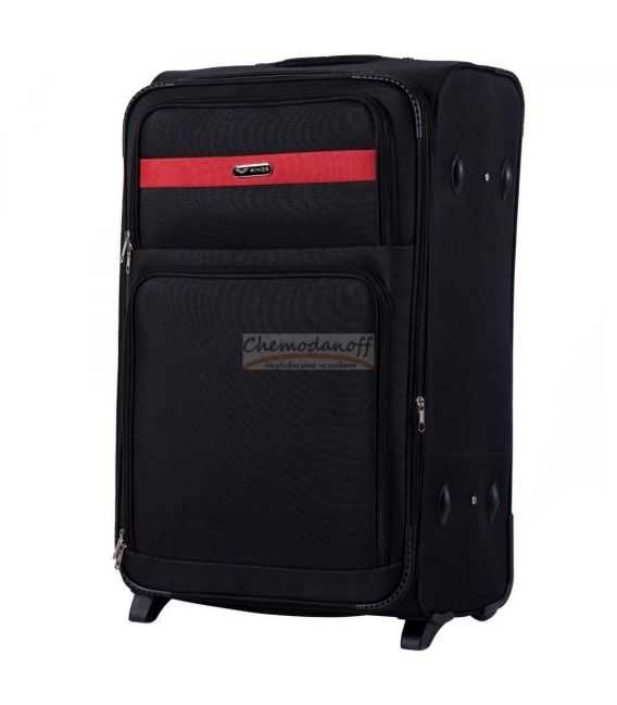 Валіза Wings 1605 велика L чорна 2 колесна картинка, зображення, фото