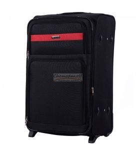 Валіза Wings 1605 велика L чорна 2 колесна