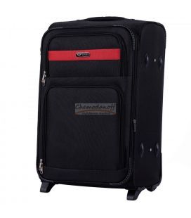 Валіза Wings 1605 середня M чорна 2 колесна картинка, зображення, фото