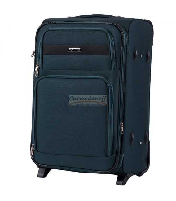 Валіза Wings 1605 середня M зелена 2 колесна картинка, зображення, фото